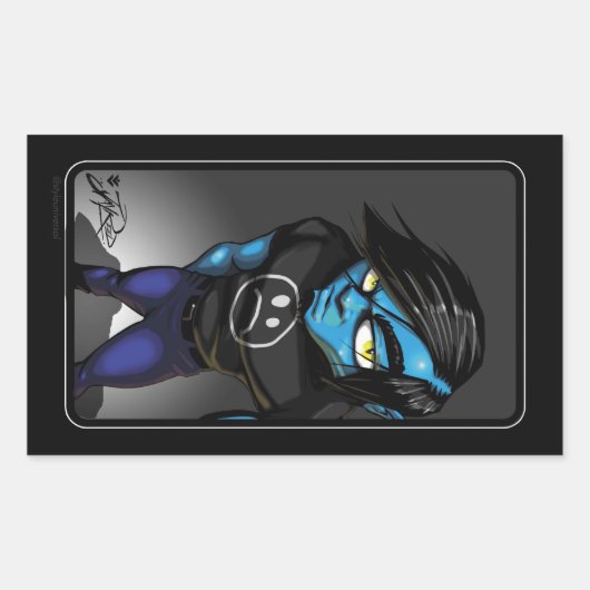 KAOS 2012ステッカー 長方形シール (正面)