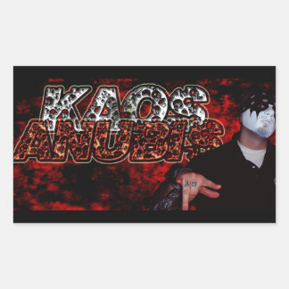 KAOS ANUBISステッカー（ブロック） 長方形シール