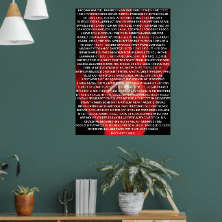 KAOS KARMA original poem poster ポスター
