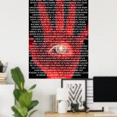 KAOS KARMA original poem poster ポスター (ホームオフィス)