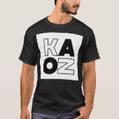 KAOZ black and white Tシャツ (正面)