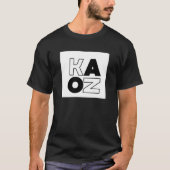 KAOZ black and white  Tシャツ (正面)