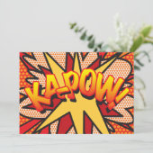 KAP-POW あなたのメッセージを伝えよう レトロで楽しいスピーチバブル 案内状 (スタンド正面)