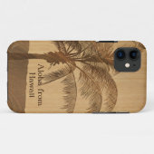 Kapaaの日没のハワイのフェイクなKoaの木製のiPhone 5つのケース Case-Mate iPhoneケース (裏面(横))