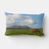 Kapaaの馬-カウアイ島ハワイ ランバークッション (裏面)