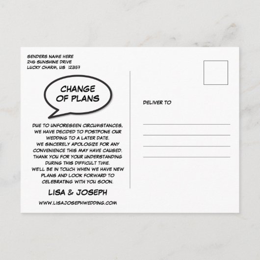 KAPOW日替え漫画本編ポップ・アートの画 案内ポストカード (裏面)