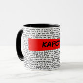 kapow! スーパーヒーローのコーヒー・マグ マグカップ (正面左)