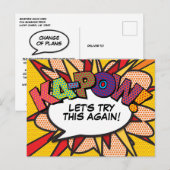 KAPOW 延期 日程変更 コミックブック ポップアート ポストカード (正面/裏面)