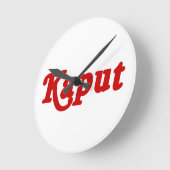 KAPUT ♦動作しない♦ ラウンド壁時計 (傾斜)