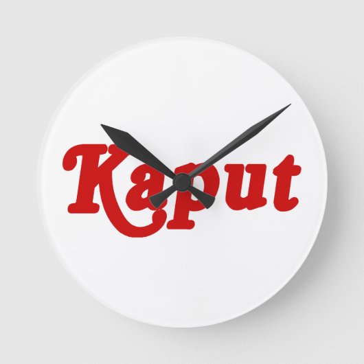 KAPUT ♦動作しない♦ ラウンド壁時計 (正面)