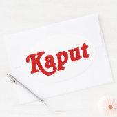 KAPUT ♦動作しない♦ 楕円形シール (封筒)