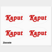 KAPUT ♦動作しない♦ 楕円形シール (シート)