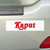 KAPUT ♦ 故障 ♦ バンパーステッカー (車上)