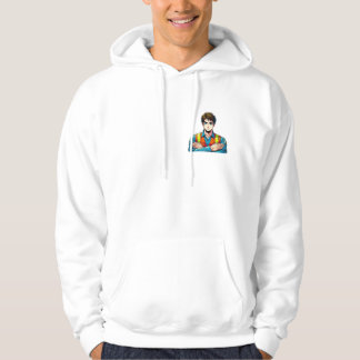 Kapuzen-Sweatshirt mit Manga-Sicherheitsfachmann パーカ