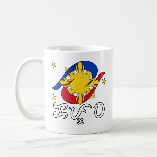 Kapwa (バイバイン文字) コーヒーマグカップ (左)