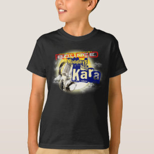 Karaの子供の黒いTシャツとの正午 Tシャツ