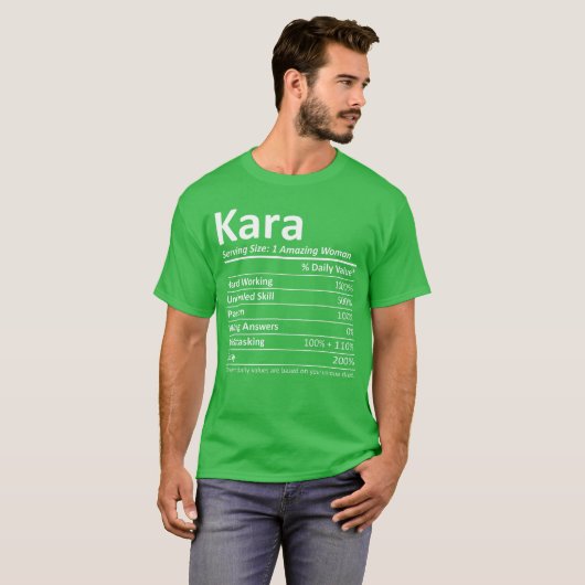 KARA Nutrition Personalized Name Funny Christmas G Tシャツ (正面フル)