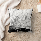 Karachi Pakistan Map クッション (ブランケット)