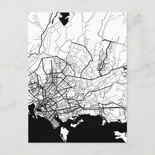 Karachi Pakistan Map ポストカード (正面)