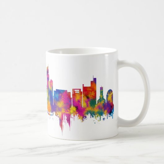 Karachi Skyline Pakistan コーヒーマグカップ (右)