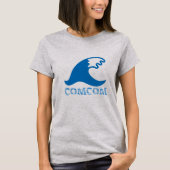 Karankawaの言葉:comcomと水波 Tシャツ (正面)