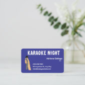 karaoke dj名刺（編集可能） 名刺 (スタンド正面)