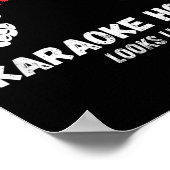 Karaoke Funny This Is What A Bad Karaoke Host Look ポスター (角)