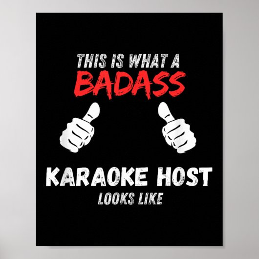 Karaoke Funny This Is What A Bad Karaoke Host Look ポスター (正面)