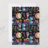 Karaoke Glow Singing Music Custom Name サンキューカード (裏面)