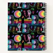 Karaoke Glow Singing Music Lyrics ノートブック (裏面)