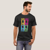 Karaoke is Fundamental colorful microphone music m Tシャツ (正面フル)