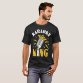 Karaoke King Karaoke Party Musician Singer Tシャツ (正面フル)