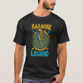 Karaoke Legend Music Lover Gift Lip Syncing Singer Tシャツ (正面)