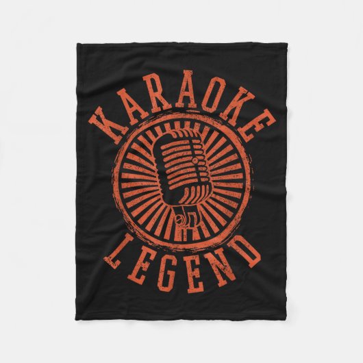 Karaoke Legend - Singing Microphone Party Singer G フリースブランケット (正面)