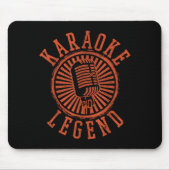 Karaoke Legend - Singing Microphone Party Singer G マウスパッド (正面)
