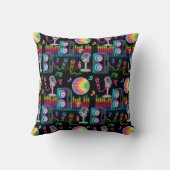 Karaoke Neon Glow Singing Music Party クッション (裏面)