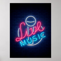 Karaoke Neon Lighting Curved Word  Art Word Text