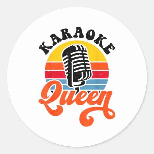 Karaoke Queen  ラウンドシール (正面)