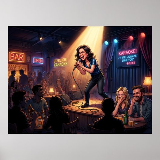 Karaoke Queen: Humorous Poster ポスター (正面)