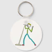 Karaoke Singing Stickman キーホルダー (正面)