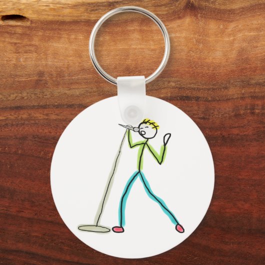 Karaoke Singing Stickman キーホルダー (裏面)