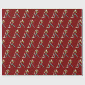 Karaoke Singing Stickman ラッピングペーパー (フラット)