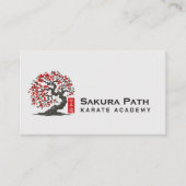 Karate Academy - Red Blossom Sakura 名刺 (正面)