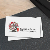Karate Academy - Red Blossom Sakura 名刺