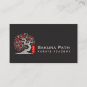 Karate Academy - Red Blossom Sakura 名刺 (正面)