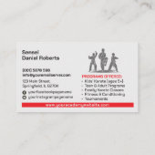 Karate Academy - Torii gate, Sun and Kanji 名刺 (裏面)