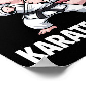 Karate-alotl Axolotl Karate Lover Martial Arts  ポスター (角)