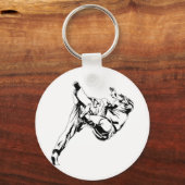 Karate and a judo. Technics of throws キーホルダー (正面)