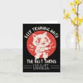 Karate Apparel Karate Quote Clothes Cats  カード (黄色い花)