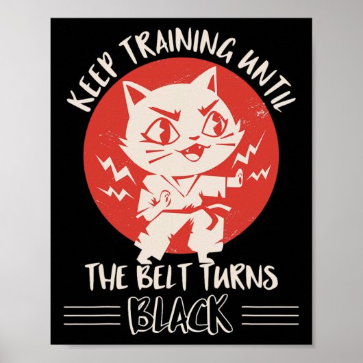 Karate Apparel Karate Quote Clothes Cats  ポスター (正面)